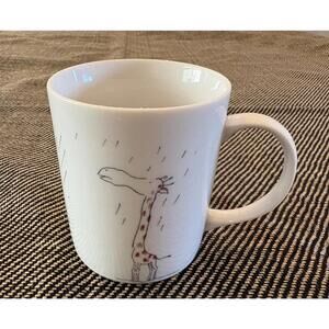 Giraffe in rain losing his spots - Vtg Toscany Japanese Mug